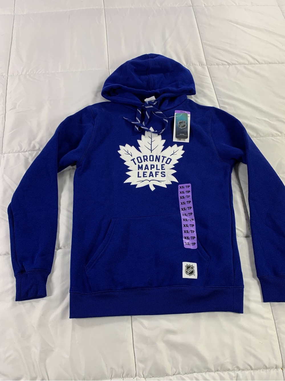 New with tags NHL Toronto Maple Leafs hoodie unisex size XS